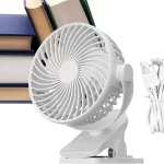 Small Clip Fan, Portable Fan with USB Charging