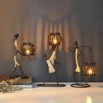 Metal Art Candle Holder